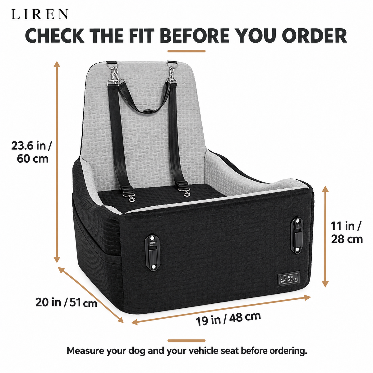 LIREN™ — CozyRide Dog Car Seat