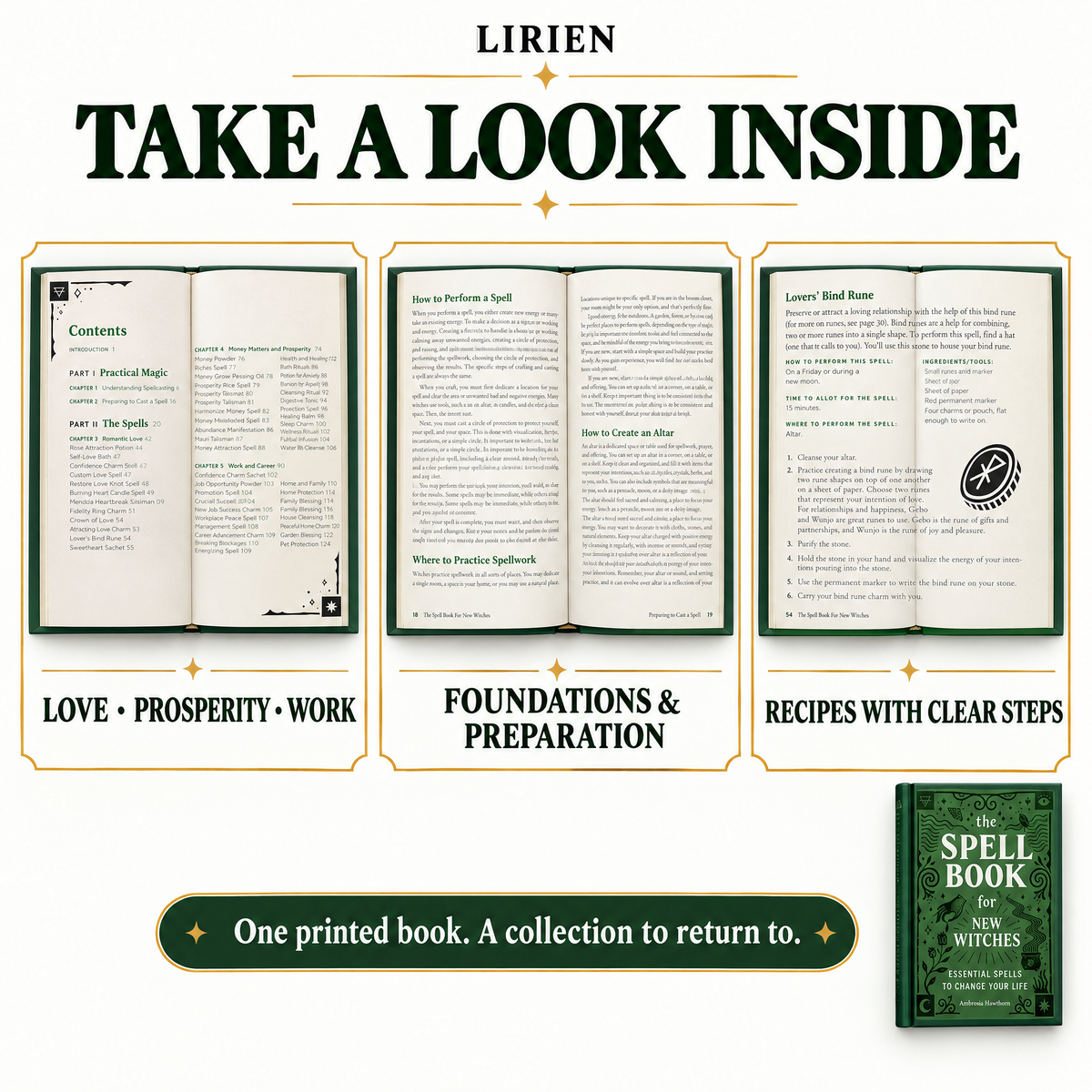 LIRIEN™ — The Spell Book for Witches (Hardcover Edition)