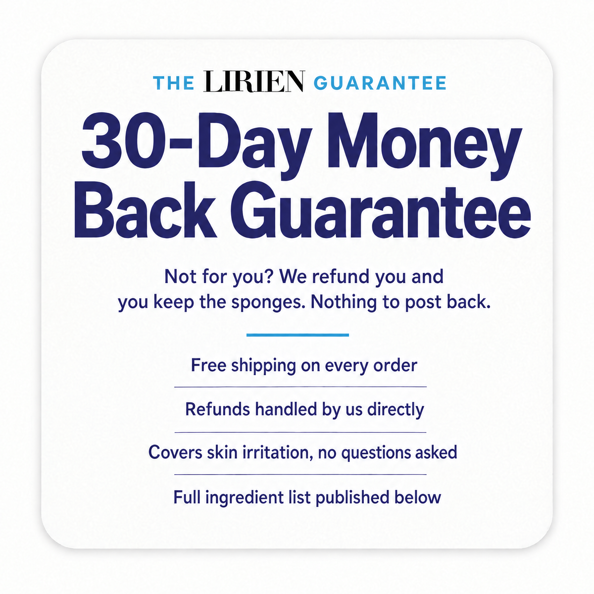 LIRIEN™ Rinse-Free Bath Sponges — Just Add Water