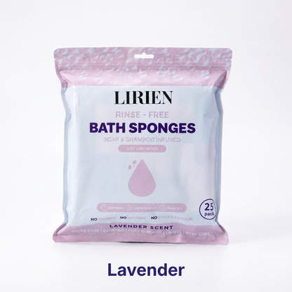 LIRIEN™ Rinse-Free Bath Sponges — Just Add Water
